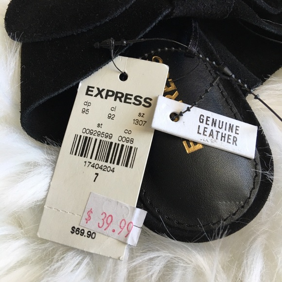 NWT Express leather pointy bow flats size 7 - Picture 2 of 3